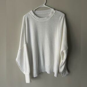 Elegant White Women's Sweater